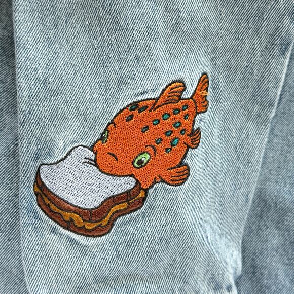 Cakeworthy Disney Lilo Stitch Denim Jacket Scrump Pudge Large - Picture 9 of 12